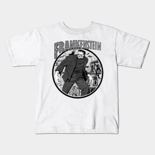 Frankenstein Comic Design Kids T-Shirt